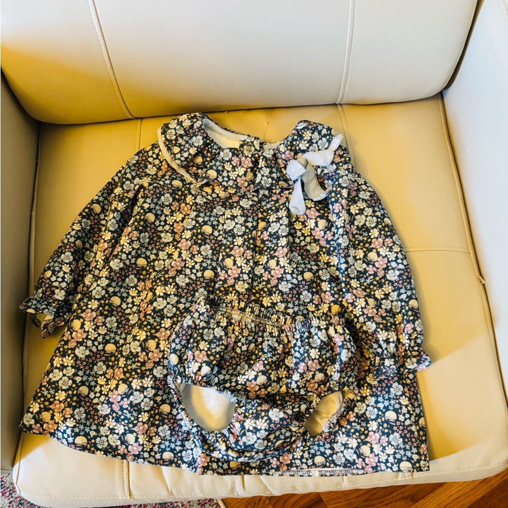 🌸 Coco Aqua Floral Dress – Size 24 Months – Worn Once! 🌸